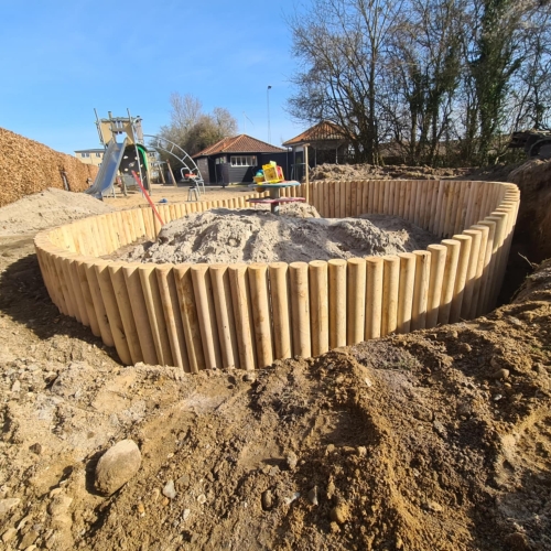 Ny palisadekant i egetræ