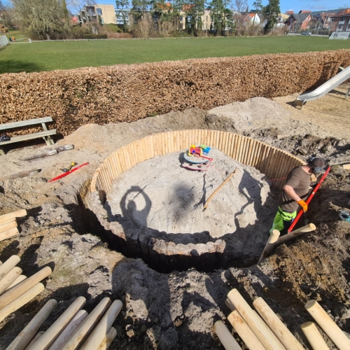 Ny palisadekant i egetræ