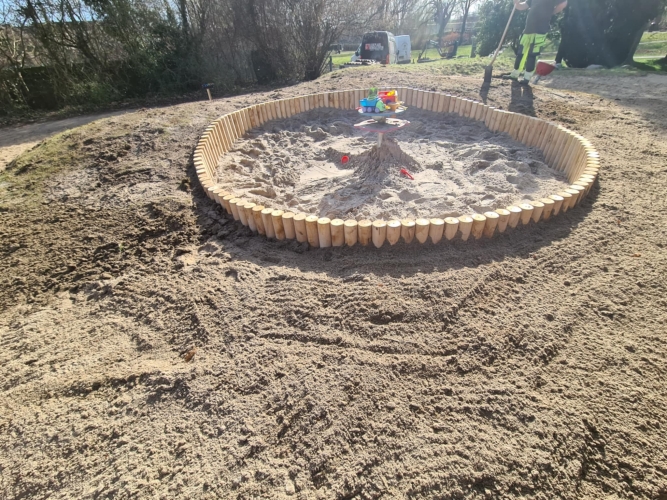 Ny palisadekant i egetræ